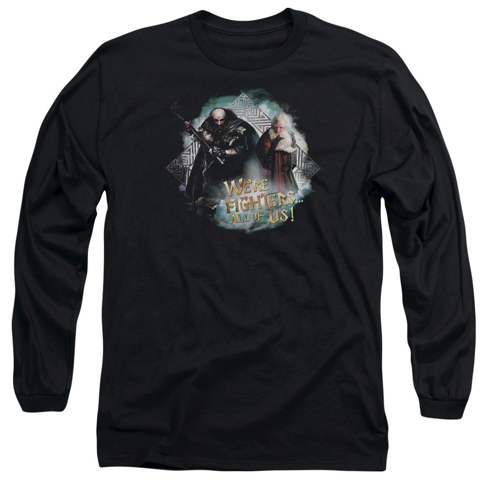 The Hobbit - We're Fighters - Unisex Adult Long Sleeve T-Shirt - Lord Of The Things, Tolkien, Tshirt, Movie, Bilbo Baggins, Jrr, Frodo