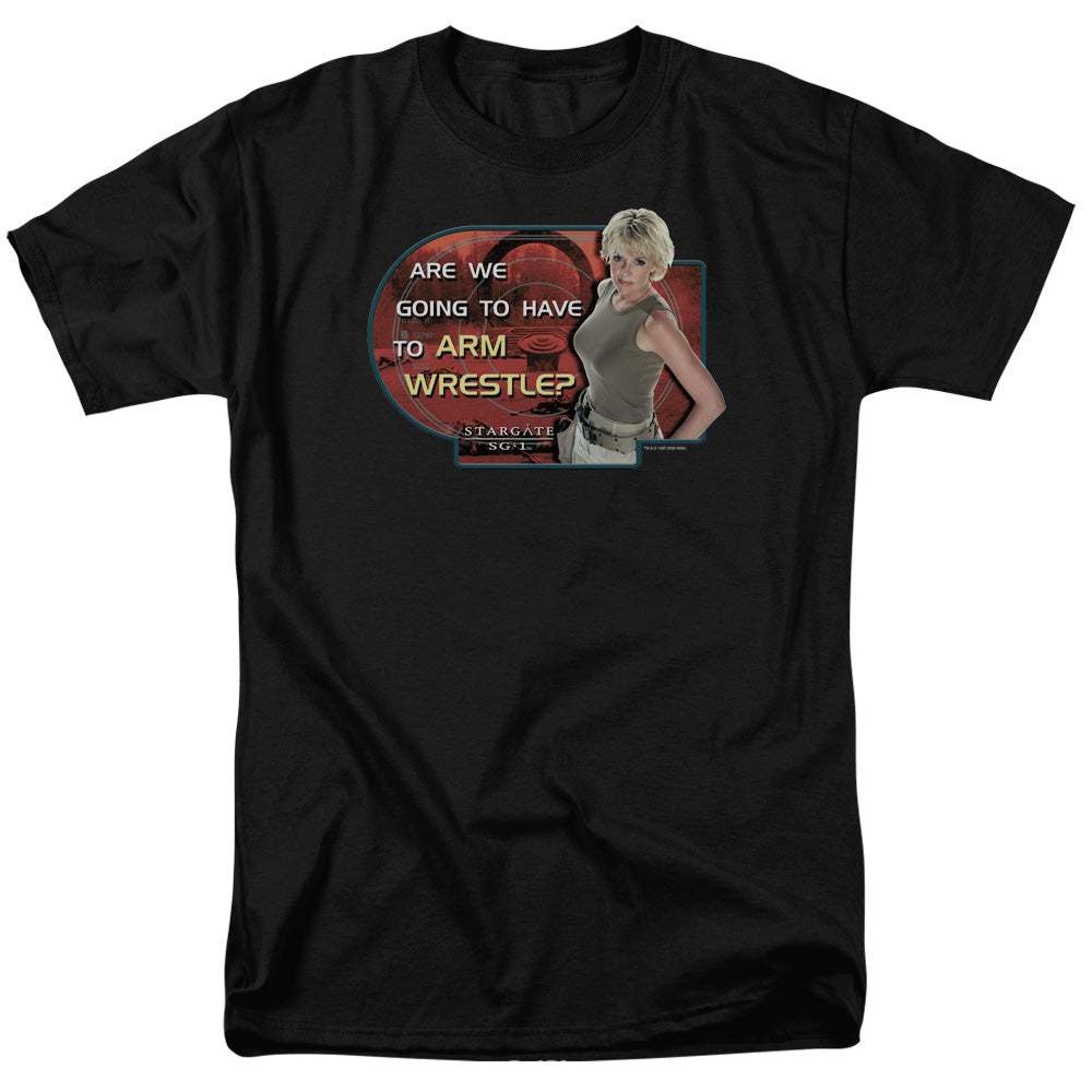 Stargate SG-1™ Shirt - Officially Licensed - Adult Unisex Short Sleeve T-Shirt - Arm Wrestle