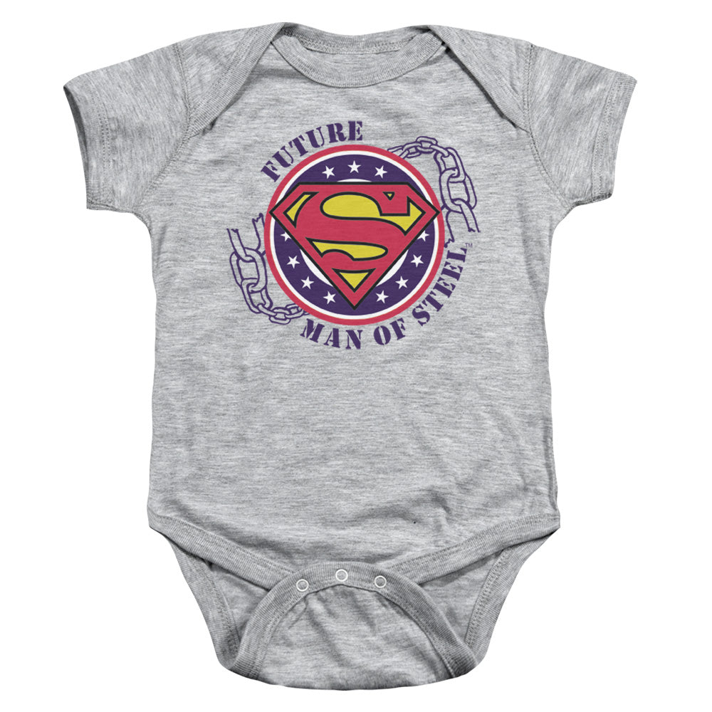 Superman - Future Man Of Steel - Infant Snapsuit - Baby Onesie - Baby Shower Gift - Rock Baby - Punk Baby - Bodysuit - Officially Licensed