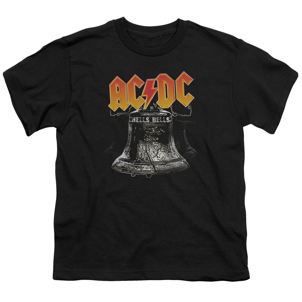 ACDC - Youth Kids T-Shirt (Ages 7+) - Short Sleeve Youth T Shirt - Hell's Bells - Officially Licensed - S M L XL