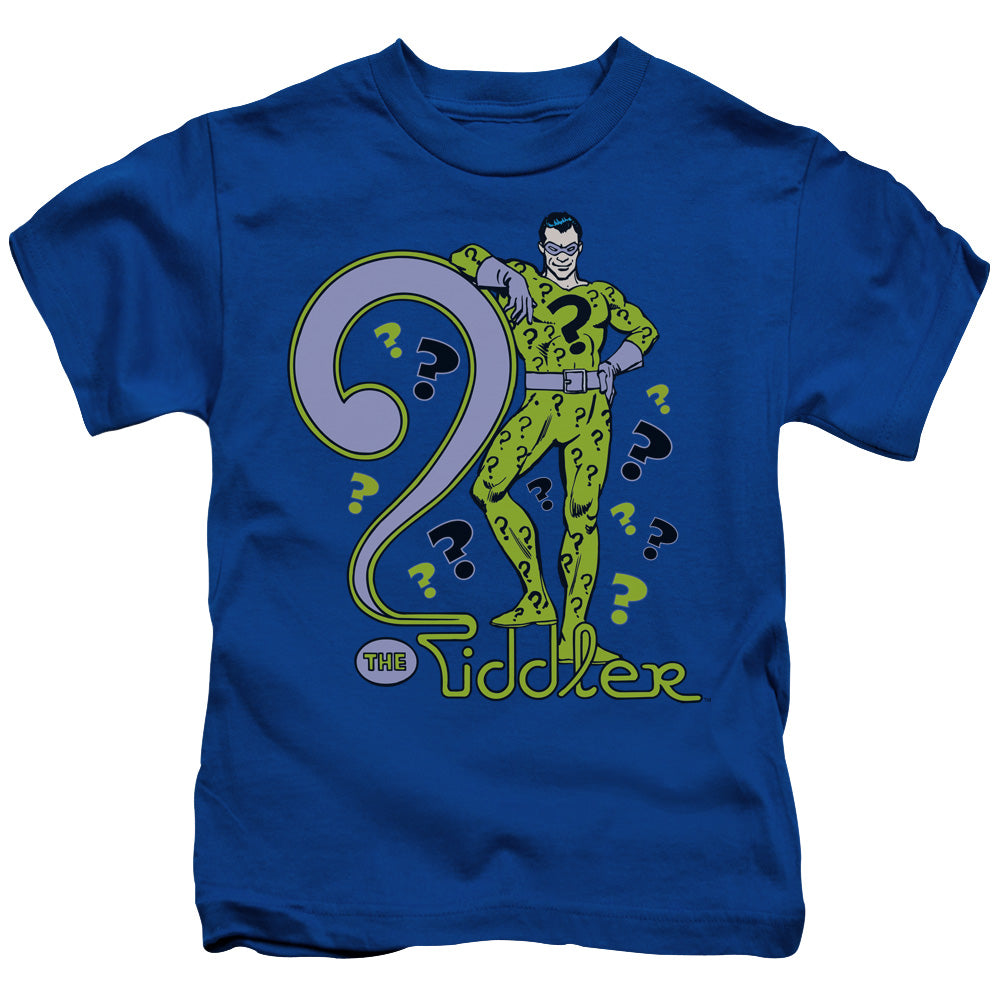 The Riddler - Juvenile Kids T-Shirt (Ages 4-7) - Short Sleeve Juvenile T Shirt - Size 4 5 6 7