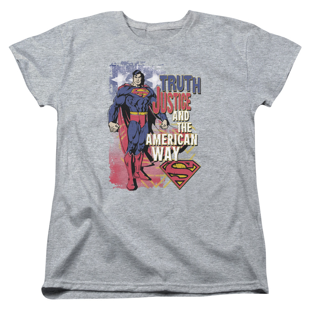 Superman - Truth Justice Short Sleeve Women's Tee