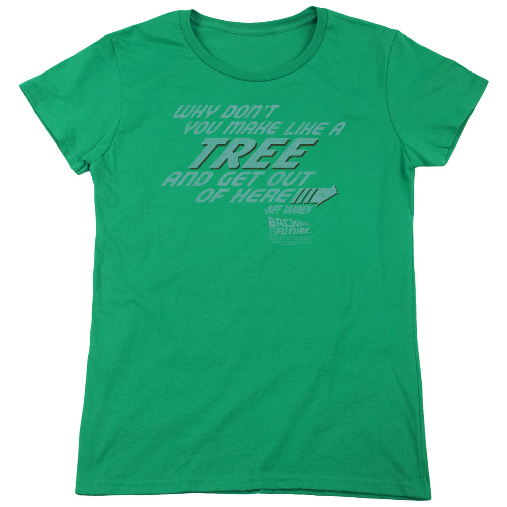 Back To The Future - Make Like A Tree Short Sleeve Women's Tee - Forces Of Mankind