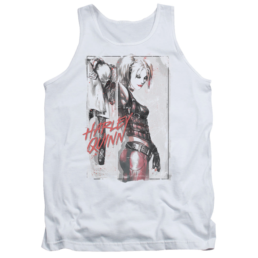 Batman - Ink Wash Harley Adult Tank - Forces Of Mankind