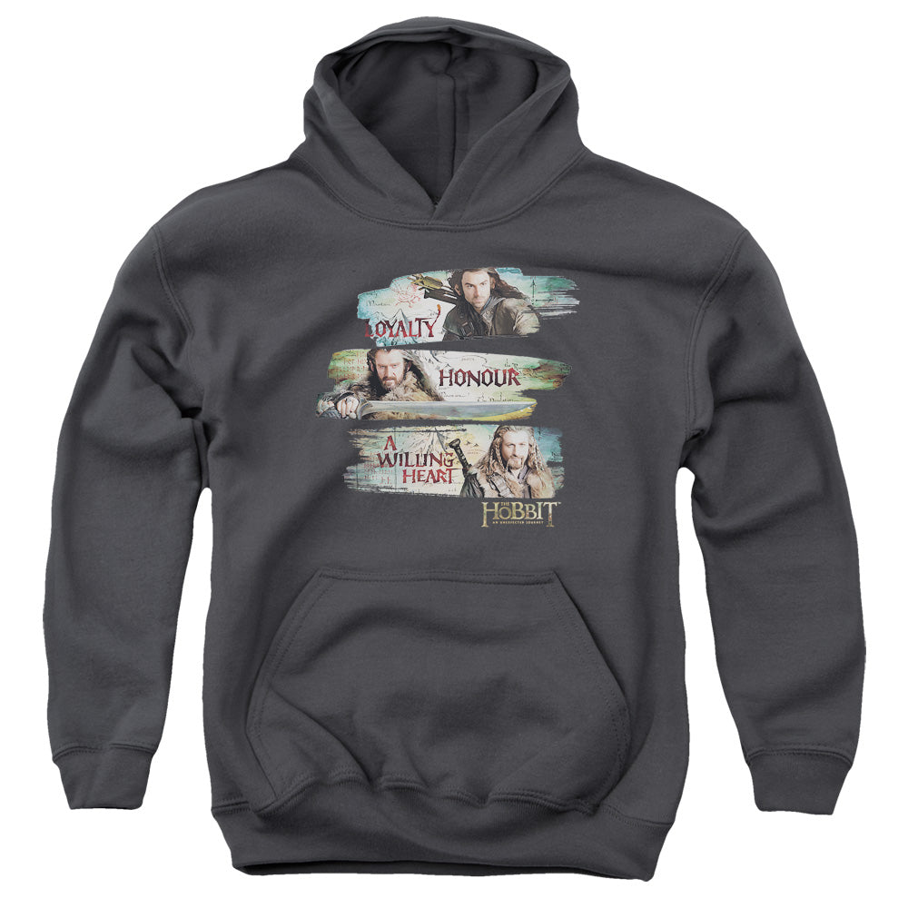 The Hobbit™ Youth Kids Hoodie (Ages 7+) - Officially Licensed - Loyalty And Honour - Youth Kids Pull Over Hoodie