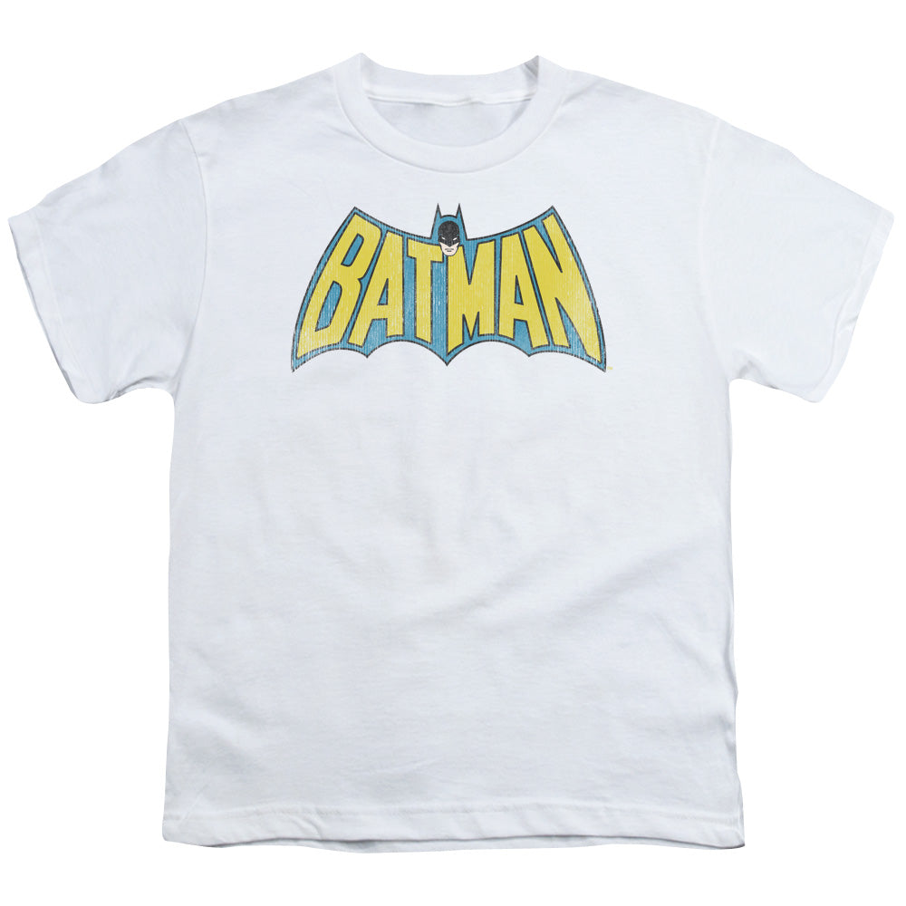 Batman - Youth Kids T-Shirt (Ages 7+) - Short Sleeve Youth T Shirt - Classic Batman Logo - DC Comics Vintage - Officially Licensed S M L XL