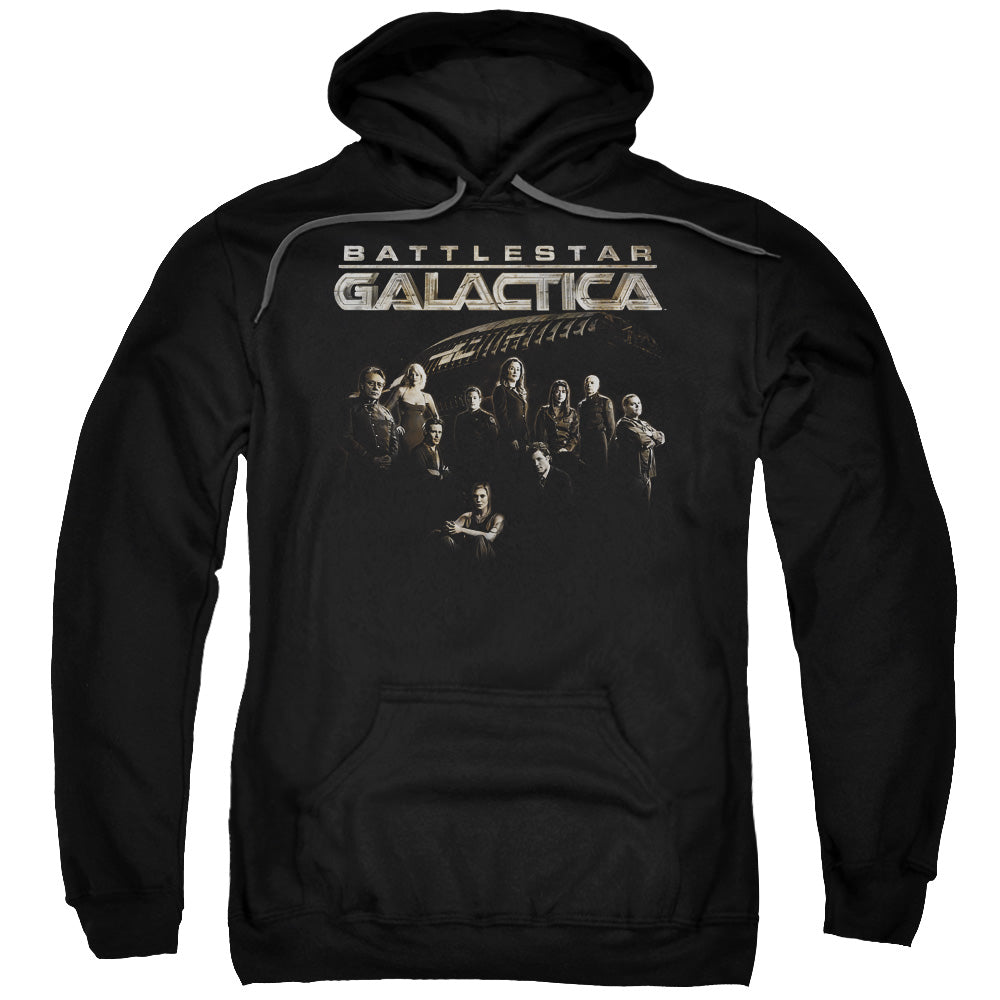 Battlestar Galactica - Battle Cast - Unisex Adult Pull Over Hoodie