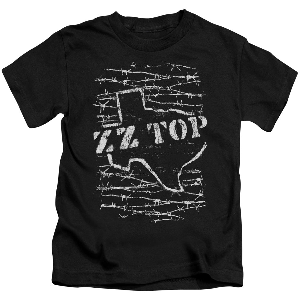 Zz Top™ - Kids Shirt (ages 4-7) - Barbed - Juvenile Short Sleeve Kids T-Shirt - Size 4 5 6 7
