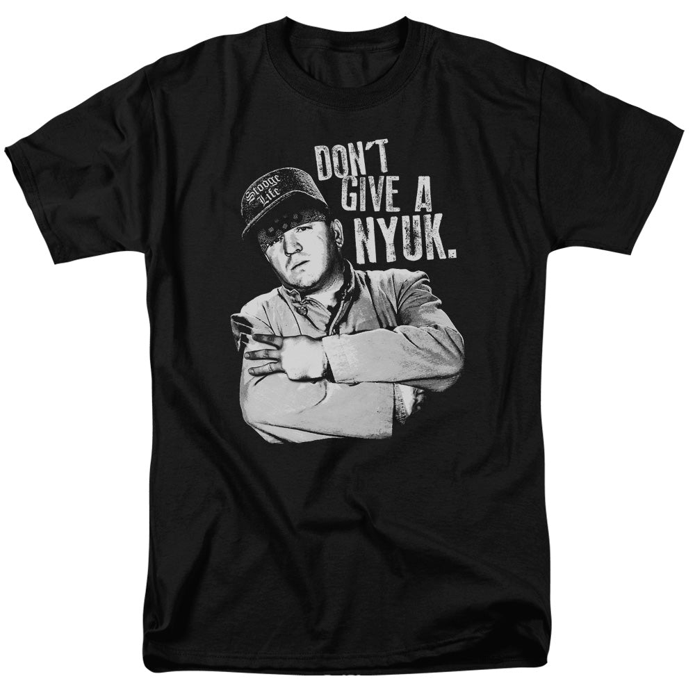 The Three Stooges™ Shirt - Officially Licensed - Give A Nyuk - Adult Unisex Short Sleeve T-Shirt