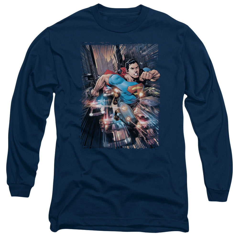 Superman - Action Comics #1 - Unisex Adult Long Sleeve T-Shirt - Dc Comics, Vintage, Man Of Steel, Justice League, Super Hero, Men Women