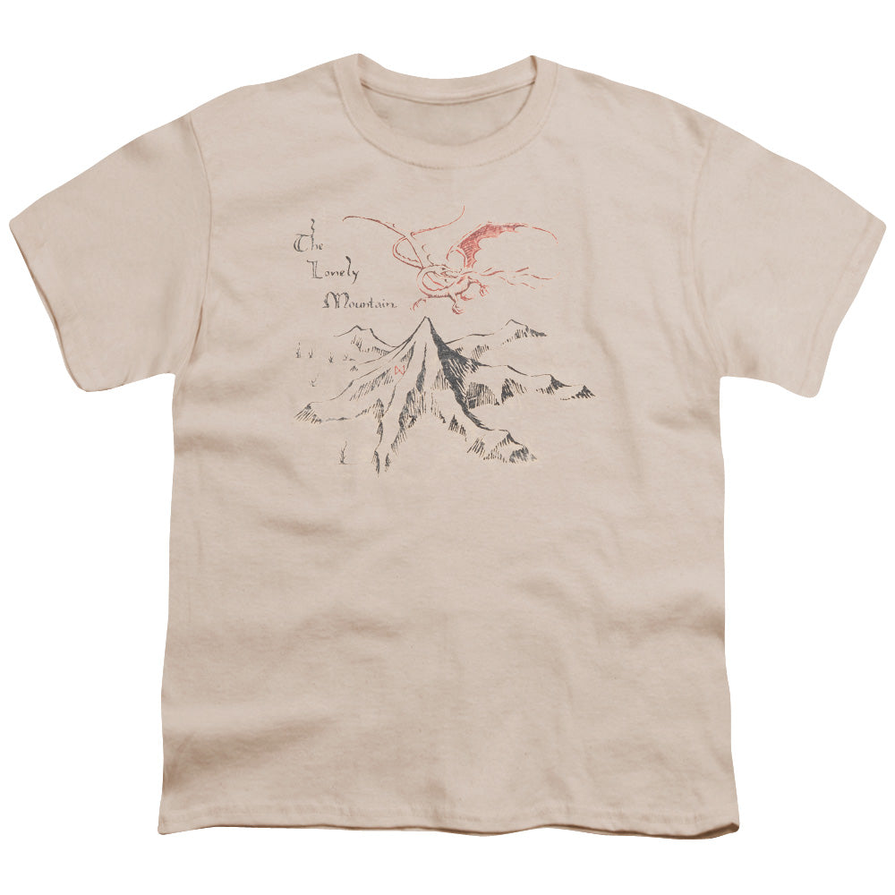 The Hobbit™ - Youth Kids T-Shirt (Ages 7+) - Short Sleeve Youth T Shirt - Lonely Mountain - Officially Licensed - S M L XL