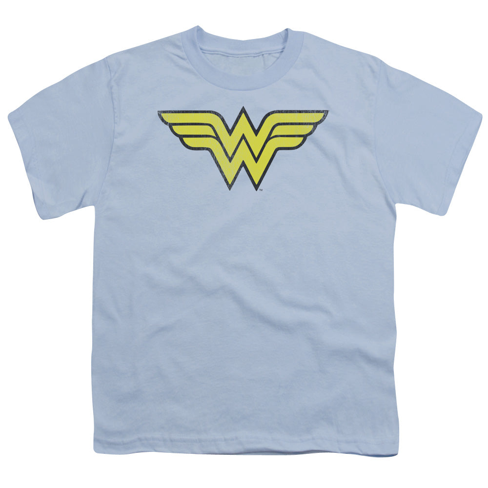 Wonder Woman™ - Youth Short Sleeve T-Shirt - Kids T Shirt - Logo Distressed - DC Comics Vintage - Officially Licensed - S M L XL