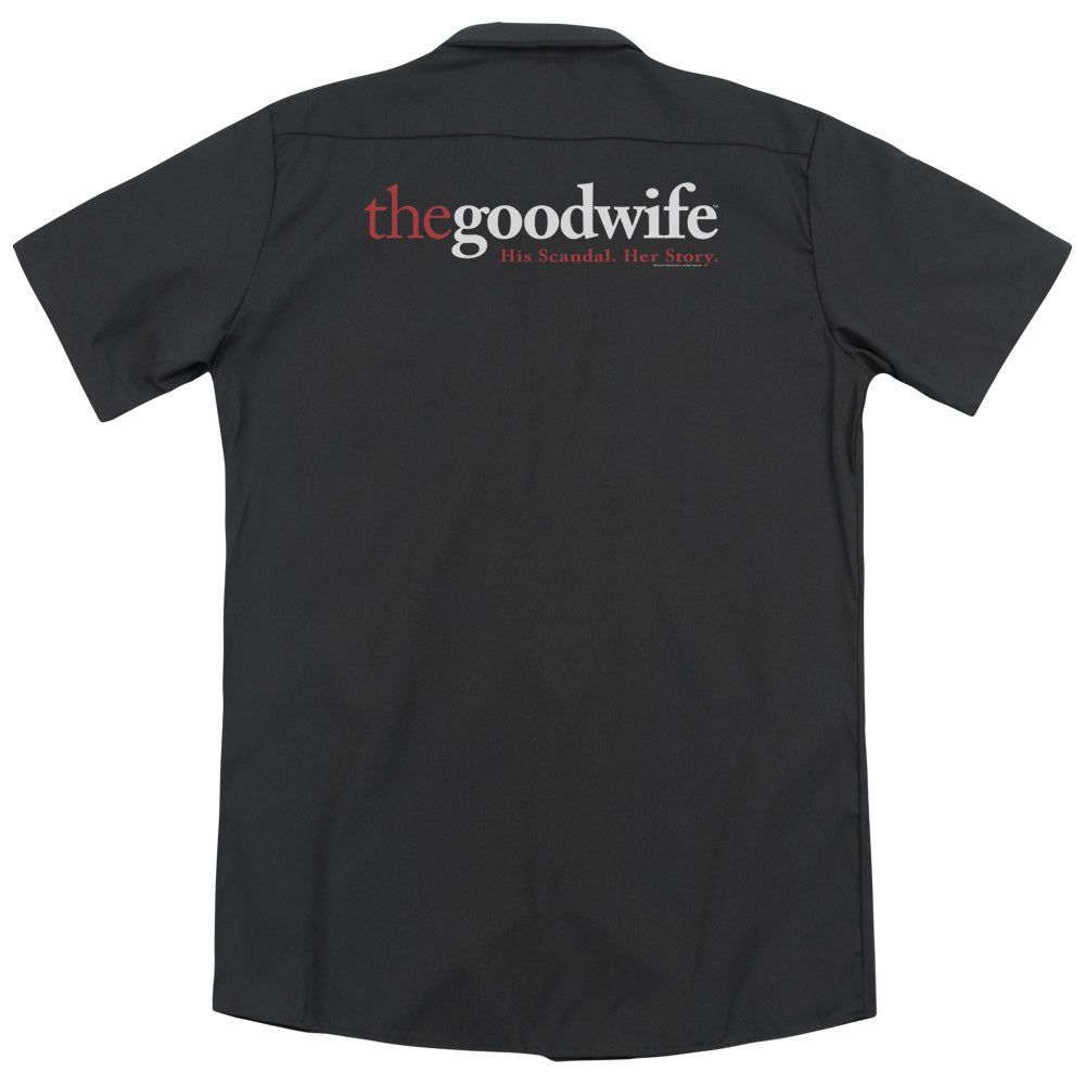 The Good Wife - Logo (Back Print) Adult Work Shirt - Forces Of Mankind