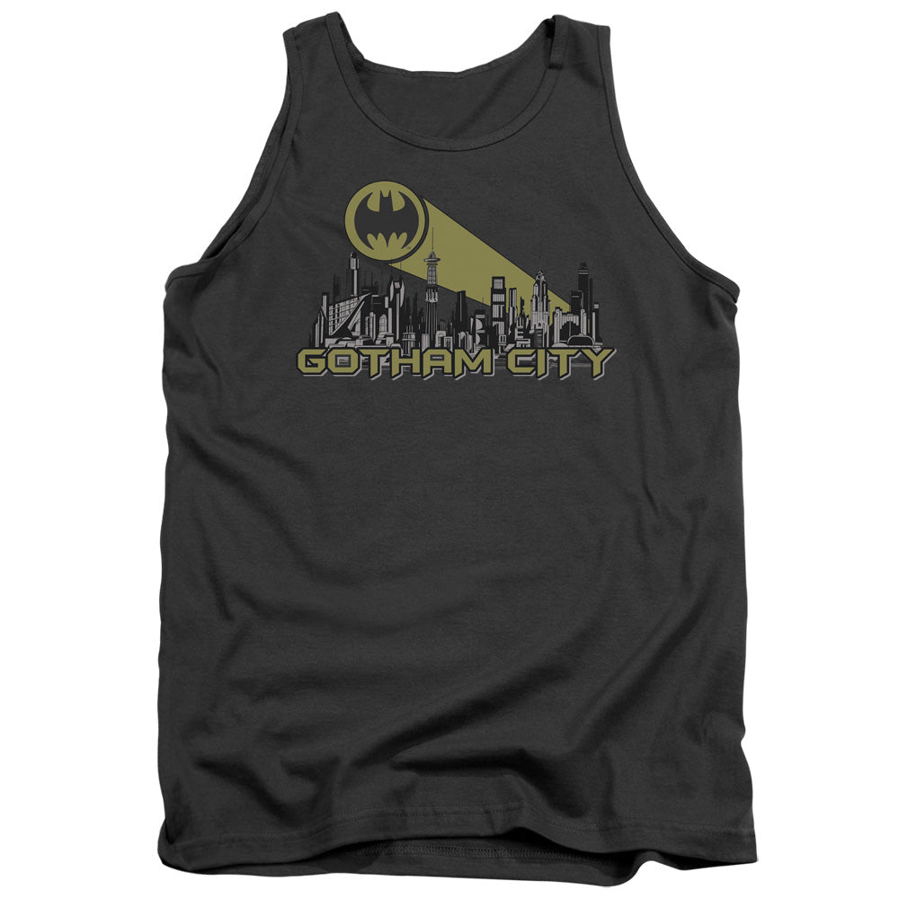 Batman - Gotham Skyline Adult Tank - Forces Of Mankind