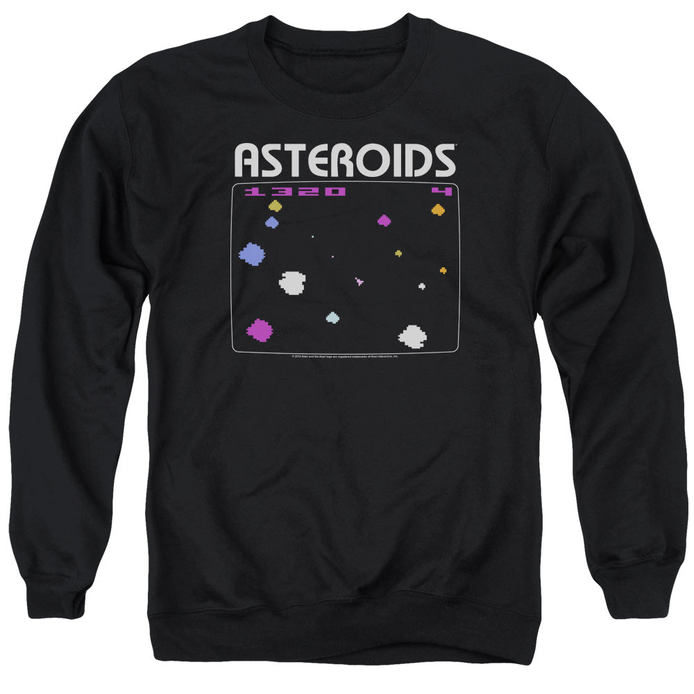 Atari - Adult Unisex Crewneck Sweatshirt - Asteroids Screen - Officially Licensed - S M L XL 2XL 3XL