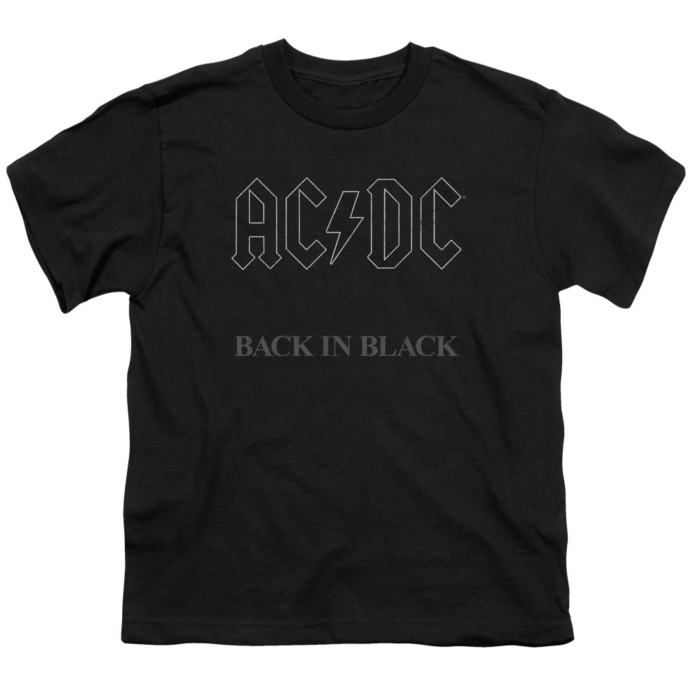 Acdc - Back In Black Short Sleeve Youth 18/1 - Forces Of Mankind