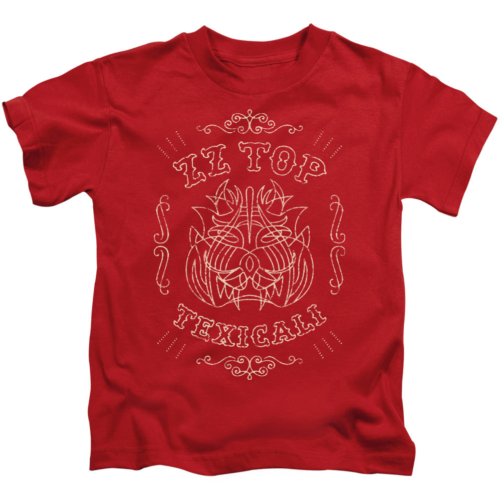 Zz Top™ - Kids Shirt (ages 4-7) - Texicali Demon - Juvenile Short Sleeve Kids T-Shirt - Size 4 5 6 7
