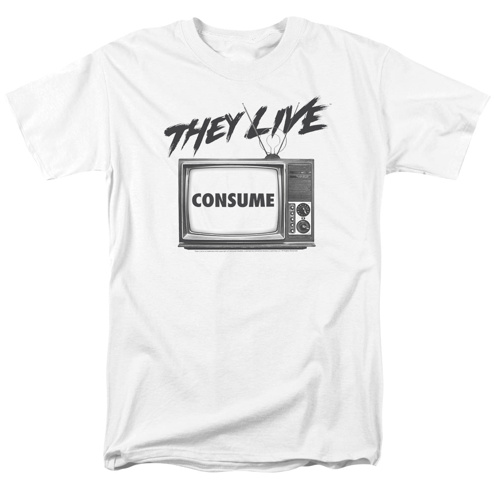 They Live™ Horror Movie Shirt - Officially Licensed - Consume - Unisex Adult Short Sleeve T-Shirt