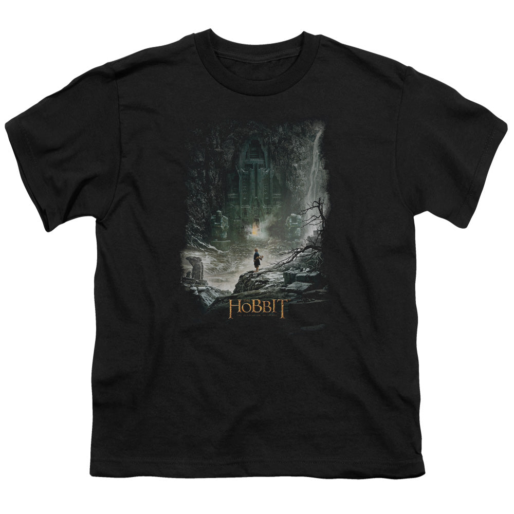 The Hobbit™ - Youth Kids T-Shirt (Ages 7+) - Short Sleeve Youth T Shirt - At Smaug's Door - Officially Licensed - S M L XL