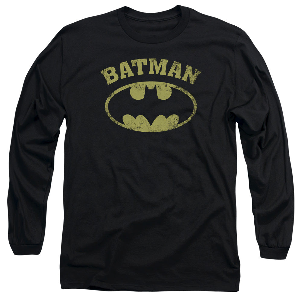 Batman - Over Symbol Long Sleeve Adult 18/1 - Forces Of Mankind