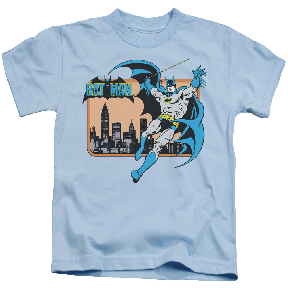 Batman™ - Kids T-Shirt (Ages 4-7) - In The City - DC Comics Vintage - Officially Licensed - Juvenile Kids T Shirt - Size 4 5 6 7