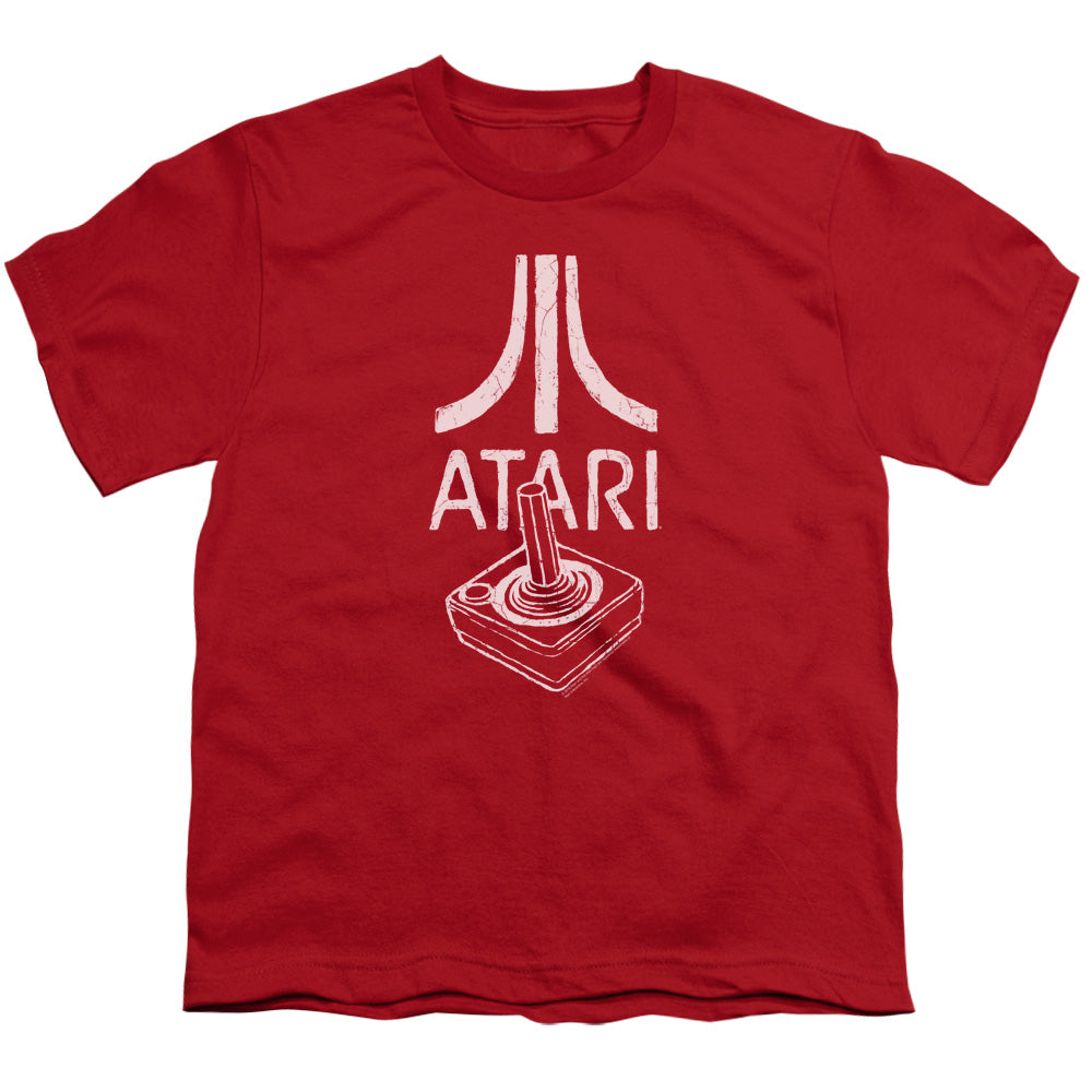 Atari - Youth Kids T-Shirt (Ages 7+) - Short Sleeve Youth T Shirt - Joystick Logo - Officially Licensed - S M L XL