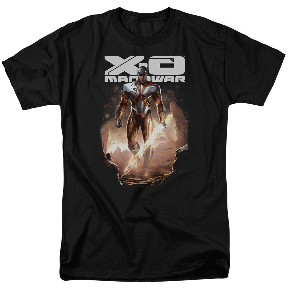 Xo Manowar - Lightning Sword - Unisex Adult Short Sleeve T-Shirt