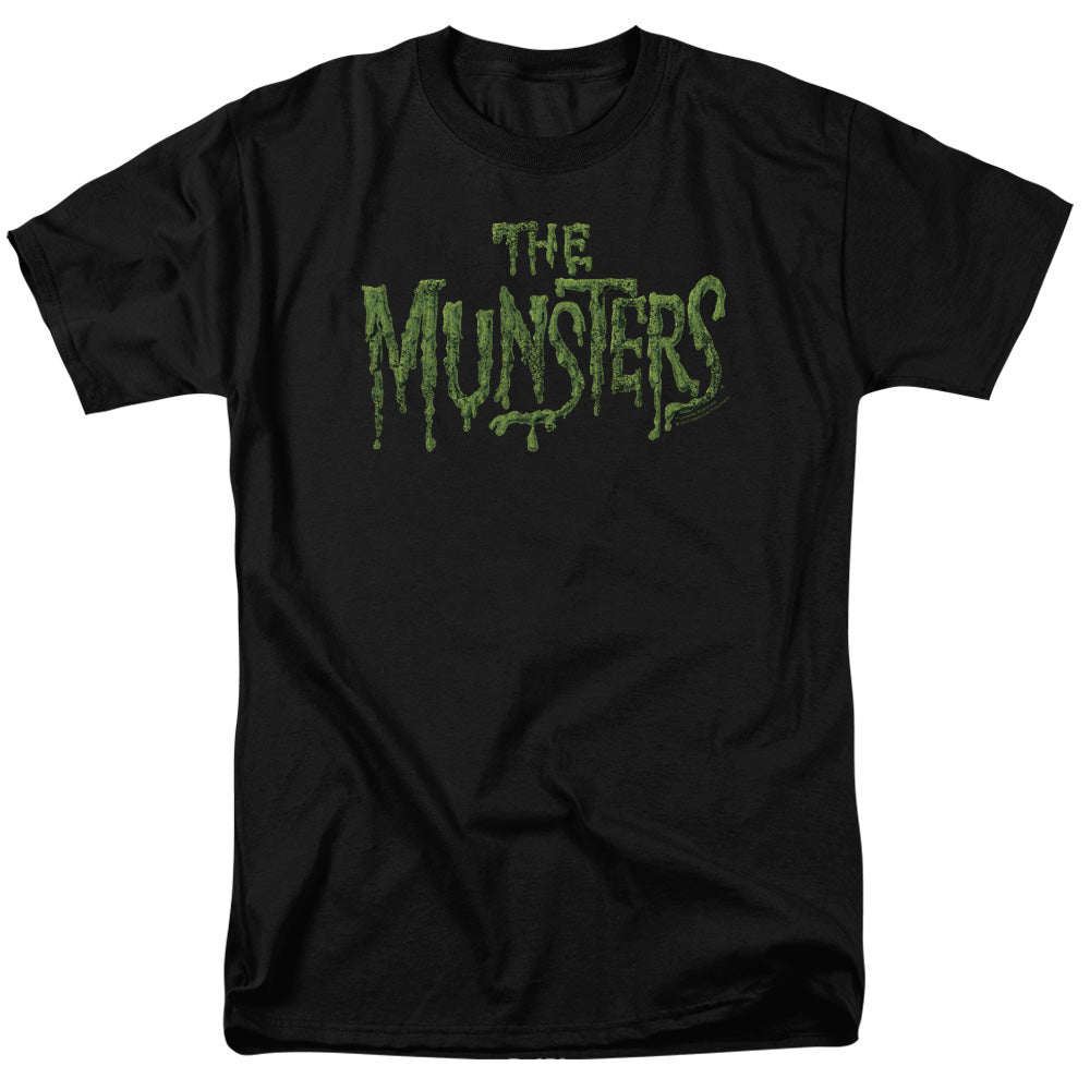 The Munsters™ Shirt - Distress Logo - Frankenstein Shirt - Adult Unisex Short Sleeve T-Shirt - Officially Licensed