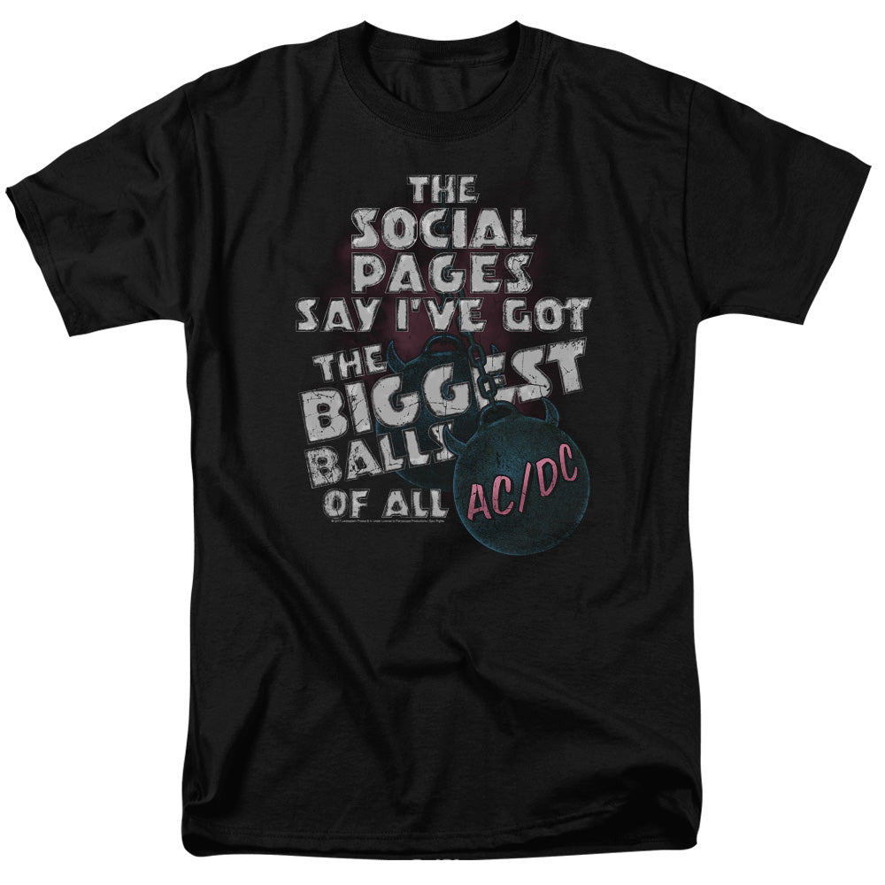 ACDC™ Rock Band Shirt - Officially Licensed - Big Balls - Adult Unisex Short Sleeve T-Shirt