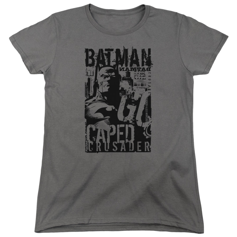 Batman - Caped Crusader Short Sleeve Women's Tee - Forces Of Mankind