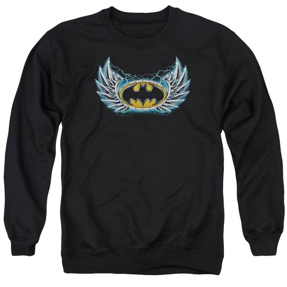 Batman - Steel Wings Logo Adult Crewneck Sweatshirt - Forces Of Mankind