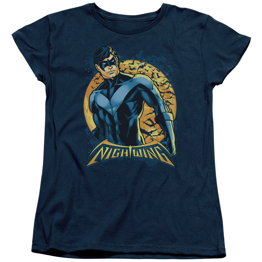 Batman - Nightwing Moon Short Sleeve Women's Tee - Forces Of Mankind