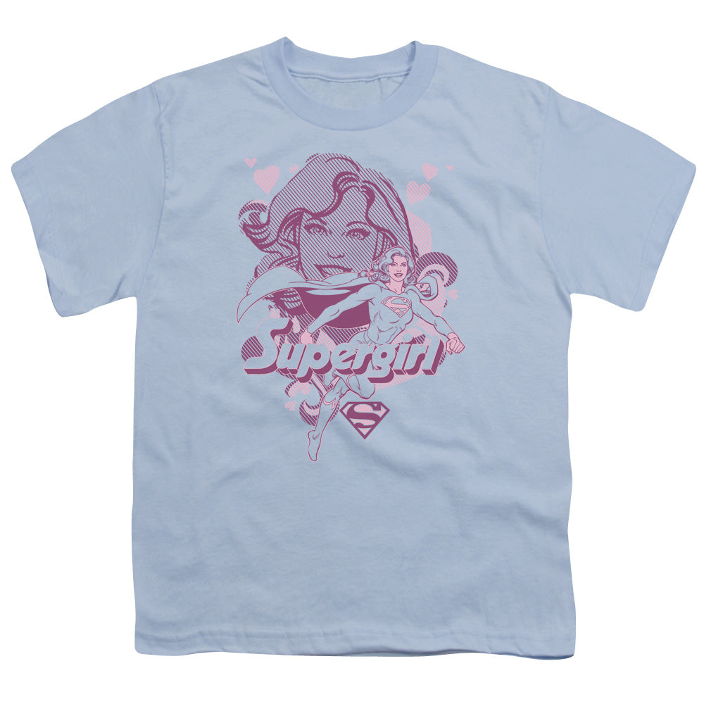 Supergirl™ - Youth Kids T-Shirt (Ages 7+) - Short Sleeve Youth T Shirt - Officially Licensed - S M L XL