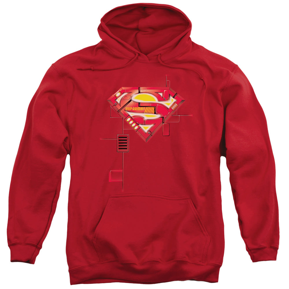 Superman - Super Mech Shield - Unisex Adult Pull Over Hoodie