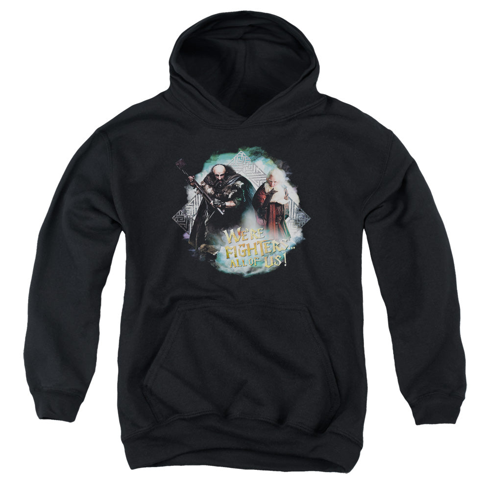 The Hobbit™ Youth Kids Hoodie (Ages 7+) - Officially Licensed - We're Fighters - Youth Kids Pull Over Hoodie