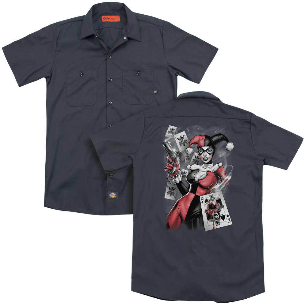 Batman - Smoking Gun(Back Print) Adult Work Shirt - Forces Of Mankind