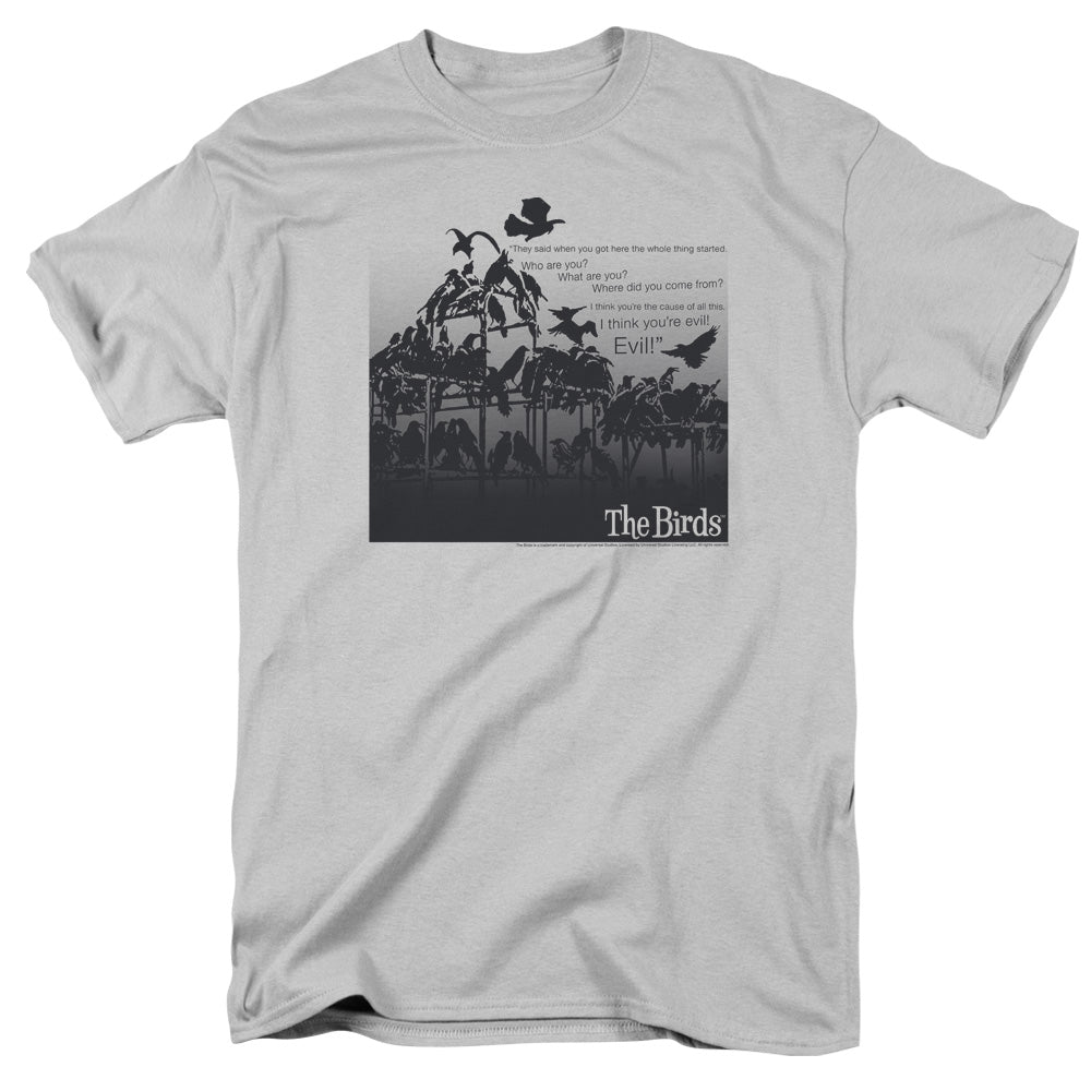 The Birds™ 1963 Vintage Movie Shirt - Officially Licensed - Evil - Adult Unisex Short Sleeve T-Shirt