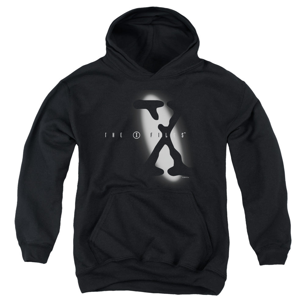 The X-Files™ - Youth Kid's Hoodie (Ages 7+) - Pull Over Youth Hoodie - Spotlight Logo - Officially Licensed