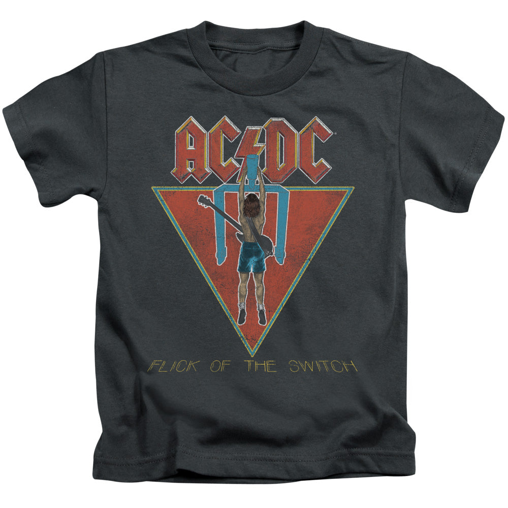 ACDC™ Kids Shirt (Ages 4-7) - Officially Licensed - Flick Of The Switch - Short Sleeve Juvenile Kids T-Shirt - Size 4 5 6 7