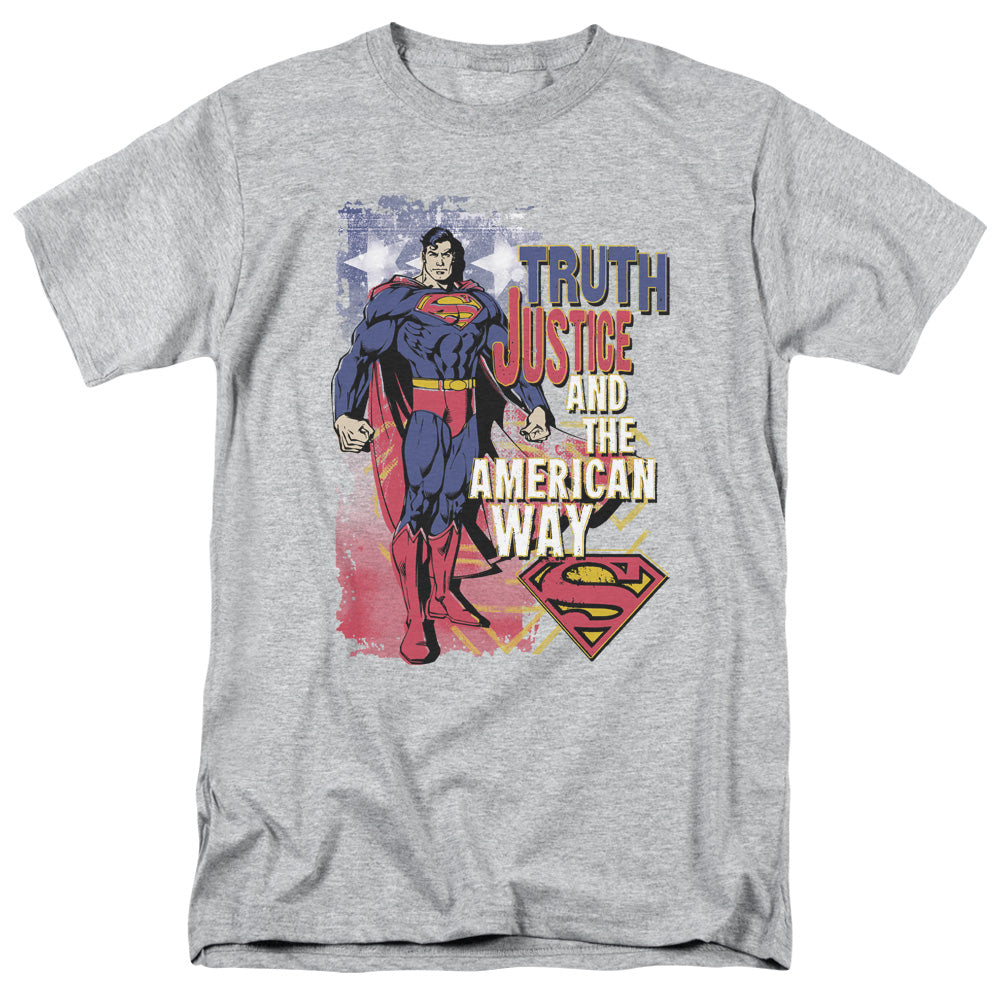 Superman™ Shirt - Officially Licensed - DC Comics - Truth Justice - Adult Unisex Short Sleeve T-Shirt