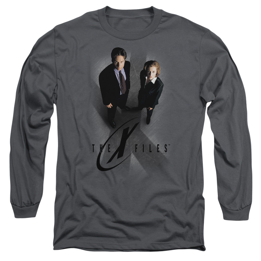 The X-Files - X Marks The Spot Long Sleeve Adult T-Shirt - Fox Mulder, Dana Scully, Xfiles Tshirt, Aliens, Tv Series, Truth Is Out There, Gift, Movie