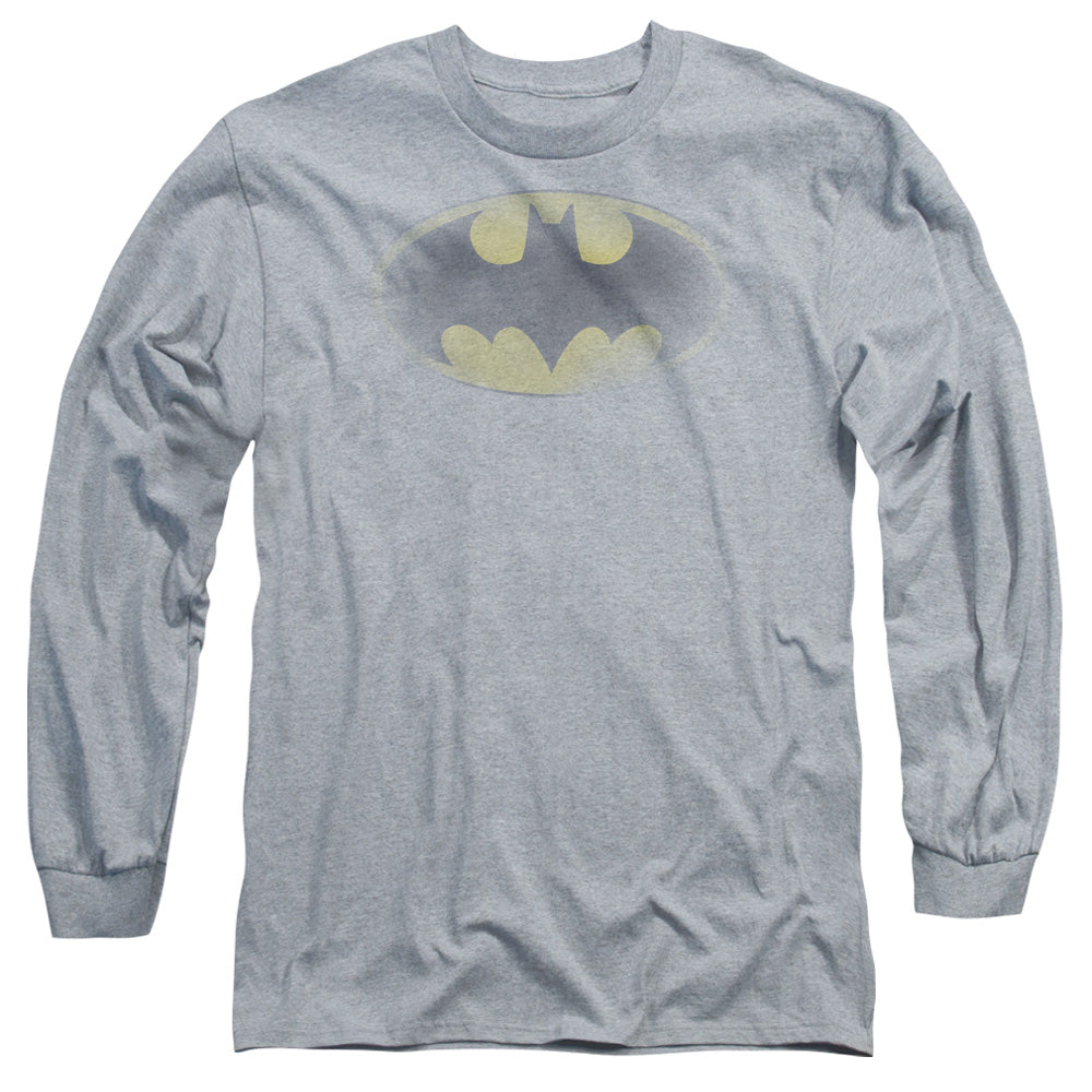 Batman - Faded Logo Long Sleeve Adult 18/1 - Forces Of Mankind