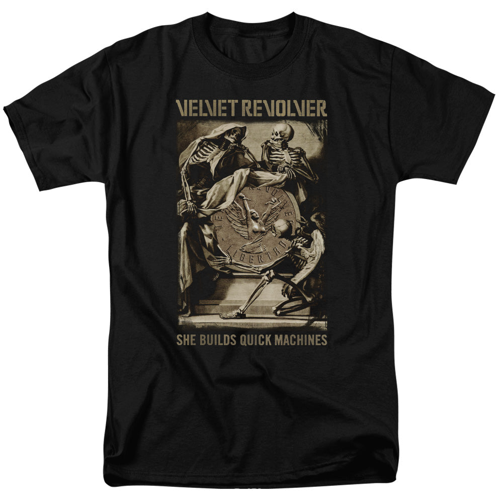 Velvet Revolver™ - Adult Unisex T-Shirt - Short Sleeve T-Shirt Tee - Quick Machines - Officially Licensed - Size S M L XL 2X 3X 4X 5X