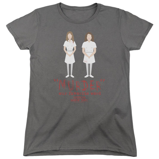 American Horror Story™ - Womens Shirt - Short Sleeve Women's T-Shirt - Loose Fit - Murder - Officially Licensed - AHS Harmons