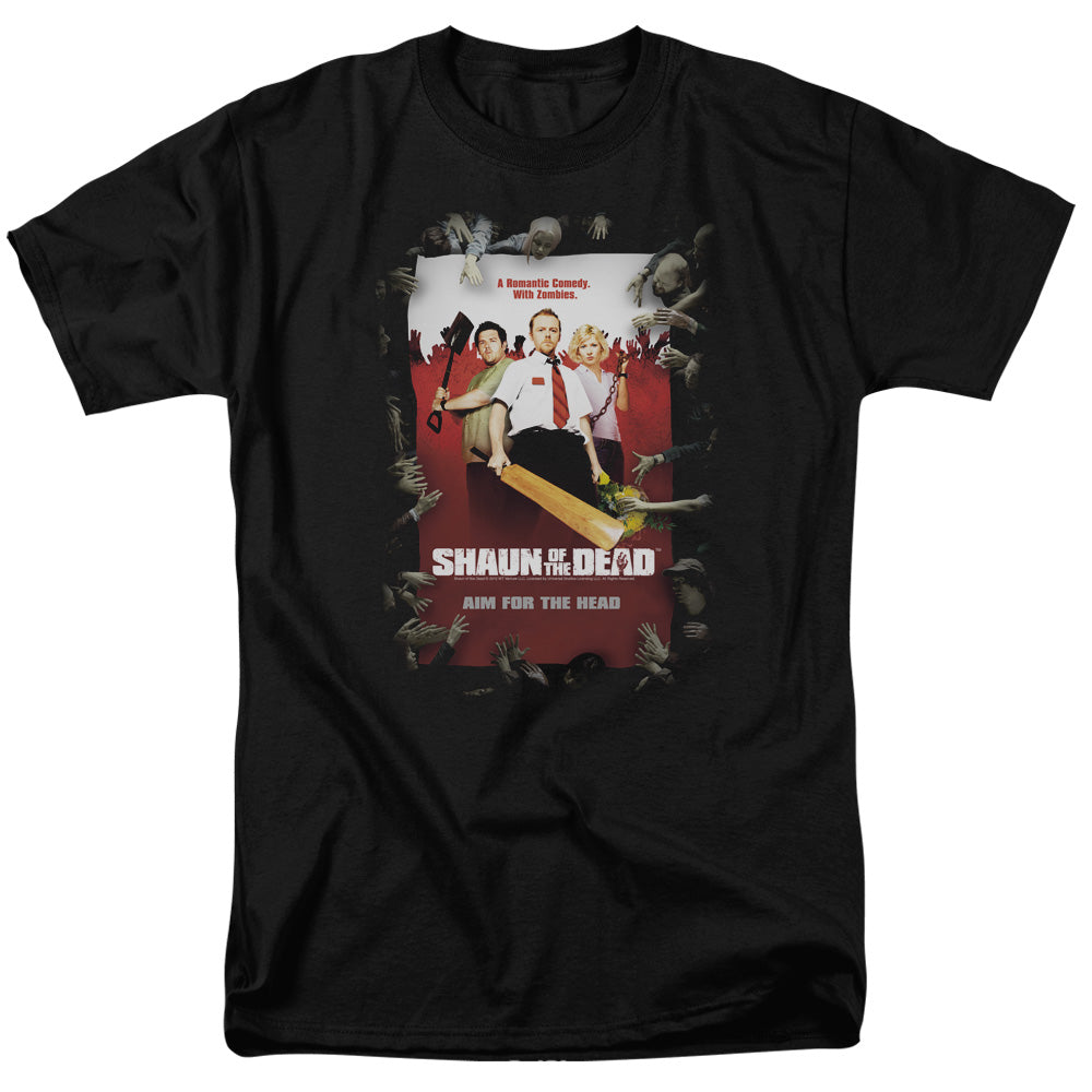 Shaun Of The Dead™ Shirt - Poster - Officially Licensed - Adult Unisex Short Sleeve T-Shirt