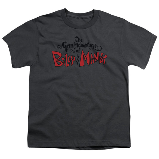 Grim Adventures Of Billy And Mandy - Youth Kids Shirt (Ages 7+) - Short Sleeve Youth T-Shirt - Officially Licensed - Grim  Logo