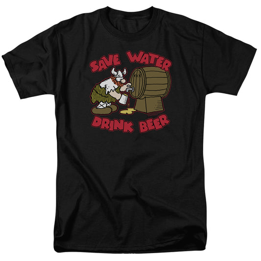 Hagar The Horrible™ Shirt - Officially Licensed - Save Water Drink Beer - Adult Unisex Short Sleeve T-Shirt