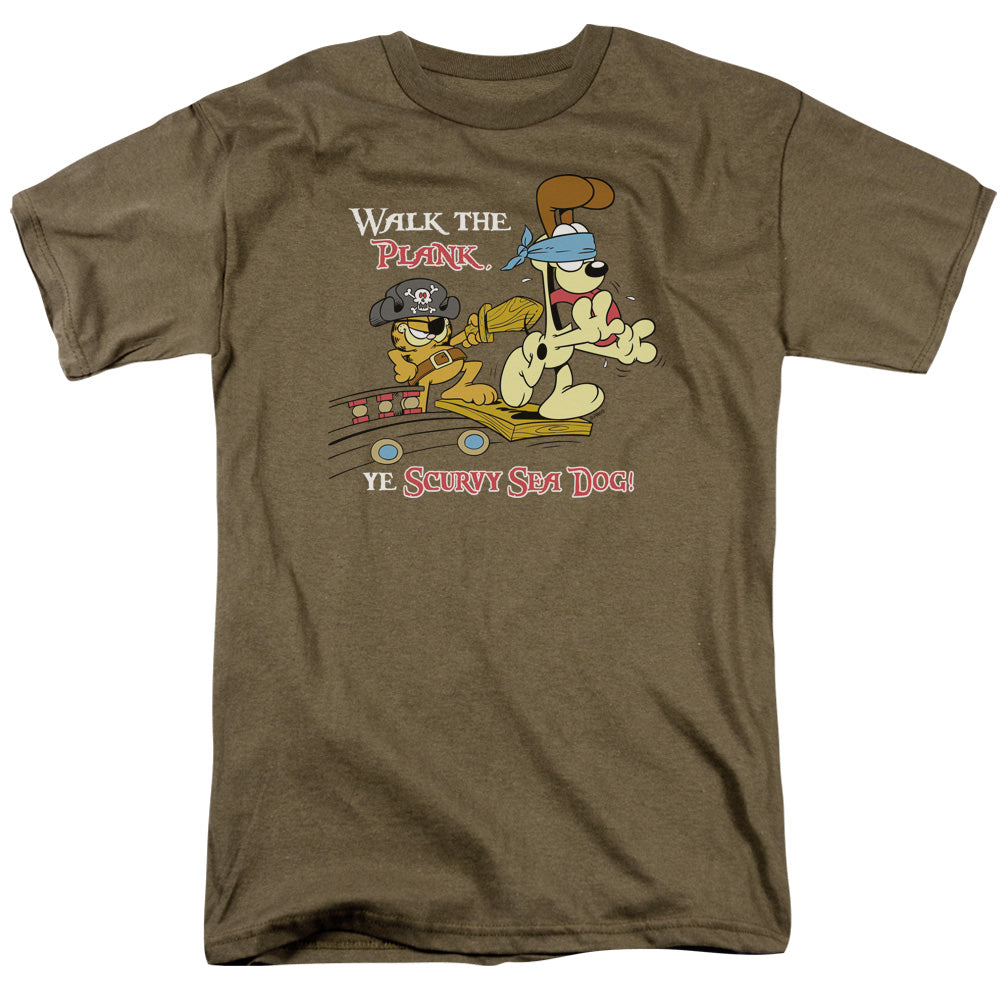 Garfield™ Shirt - Officially Licensed - Adult Unisex Short Sleeve T-Shirt - Walk The Plank
