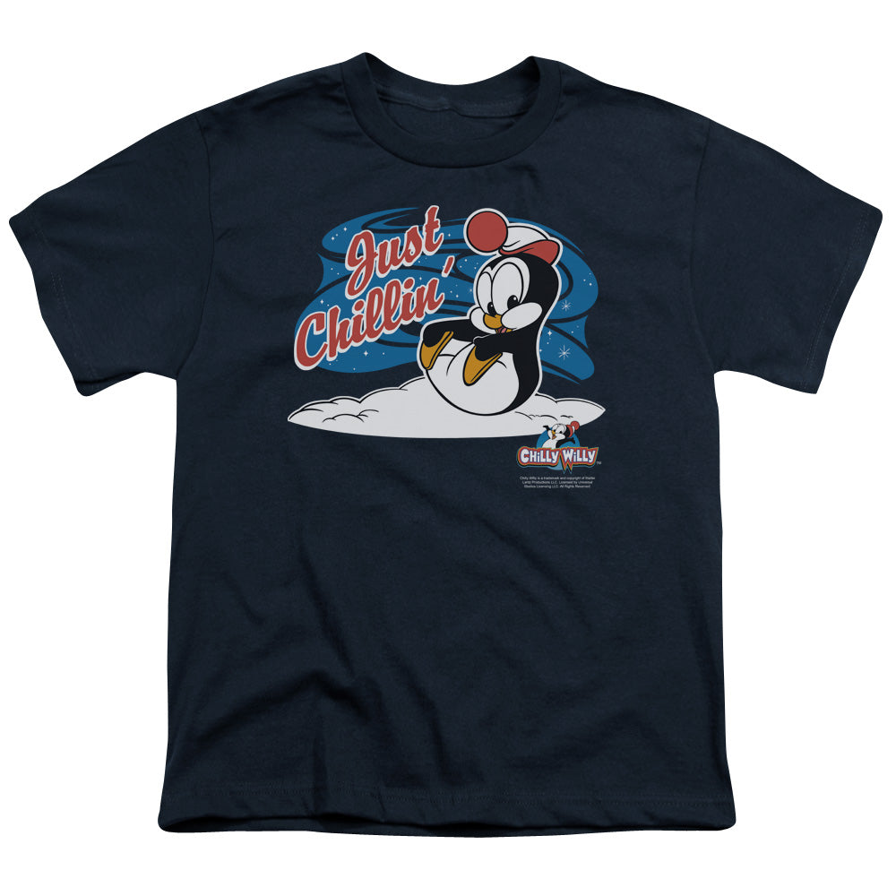 Chilly Willy - Youth Kids T-Shirt (Ages 7+) - Short Sleeve Youth T Shirt - Just Chillin - Officially Licensed - S M L XL