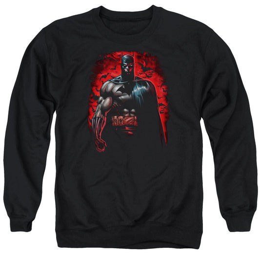 Batman - Red Knight Adult Crewneck Sweatshirt - Forces Of Mankind